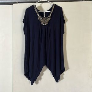 Shark bite beaded top